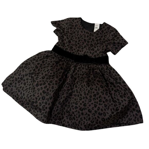Carter’s Leopard Print Dress with Velvet Tie Belt 18M - Picture 1 of 6